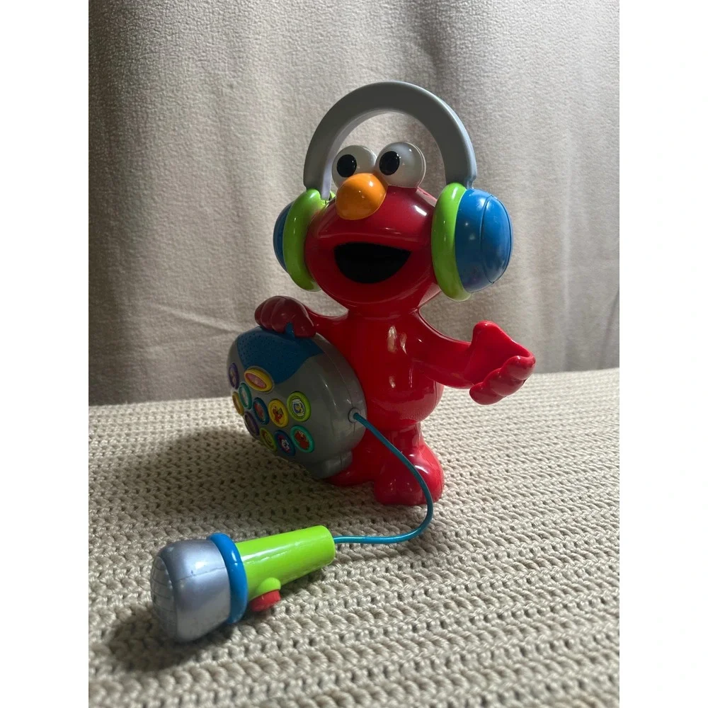 Vntg 2004 Sesame Street Elmo Sing With Elmos Greatest Hits Musical Microphone